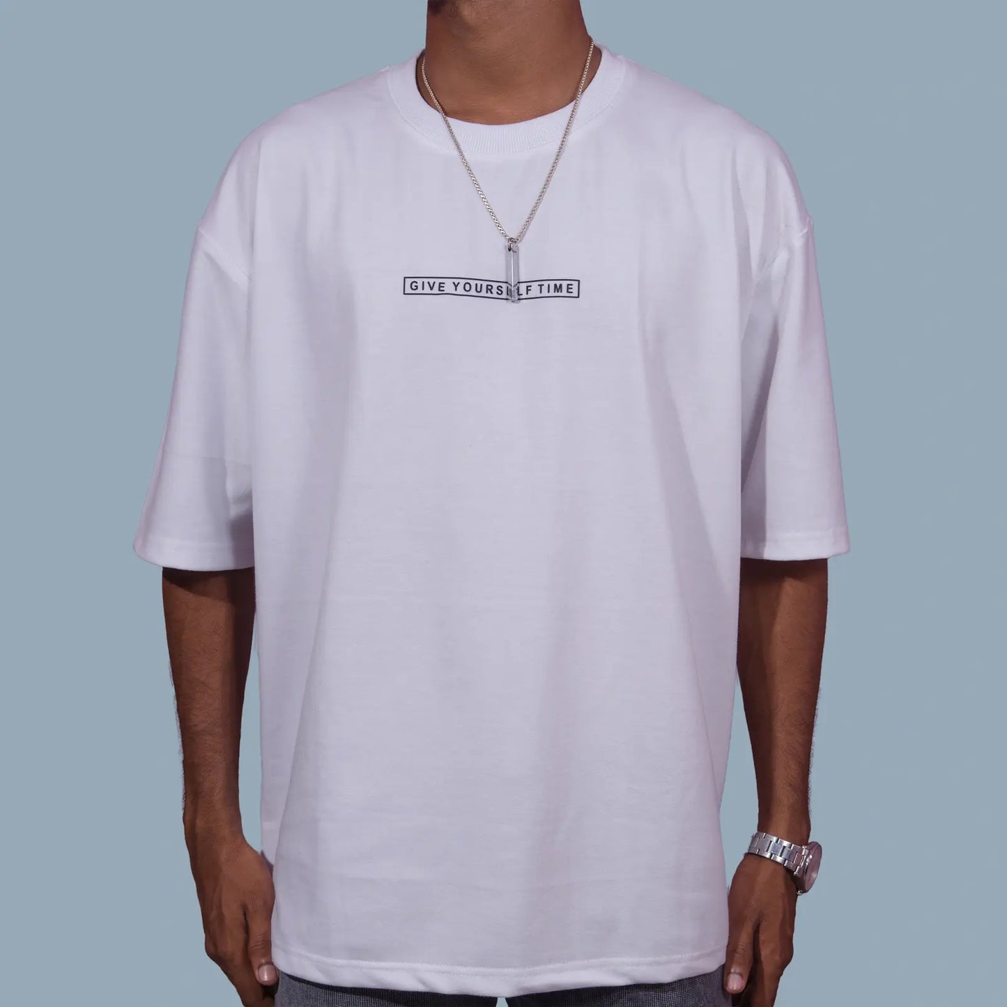 Give Yourself Time Quotes Oversized T-Shirts