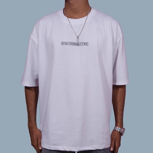 Give Yourself Time Quotes Oversized T-Shirts