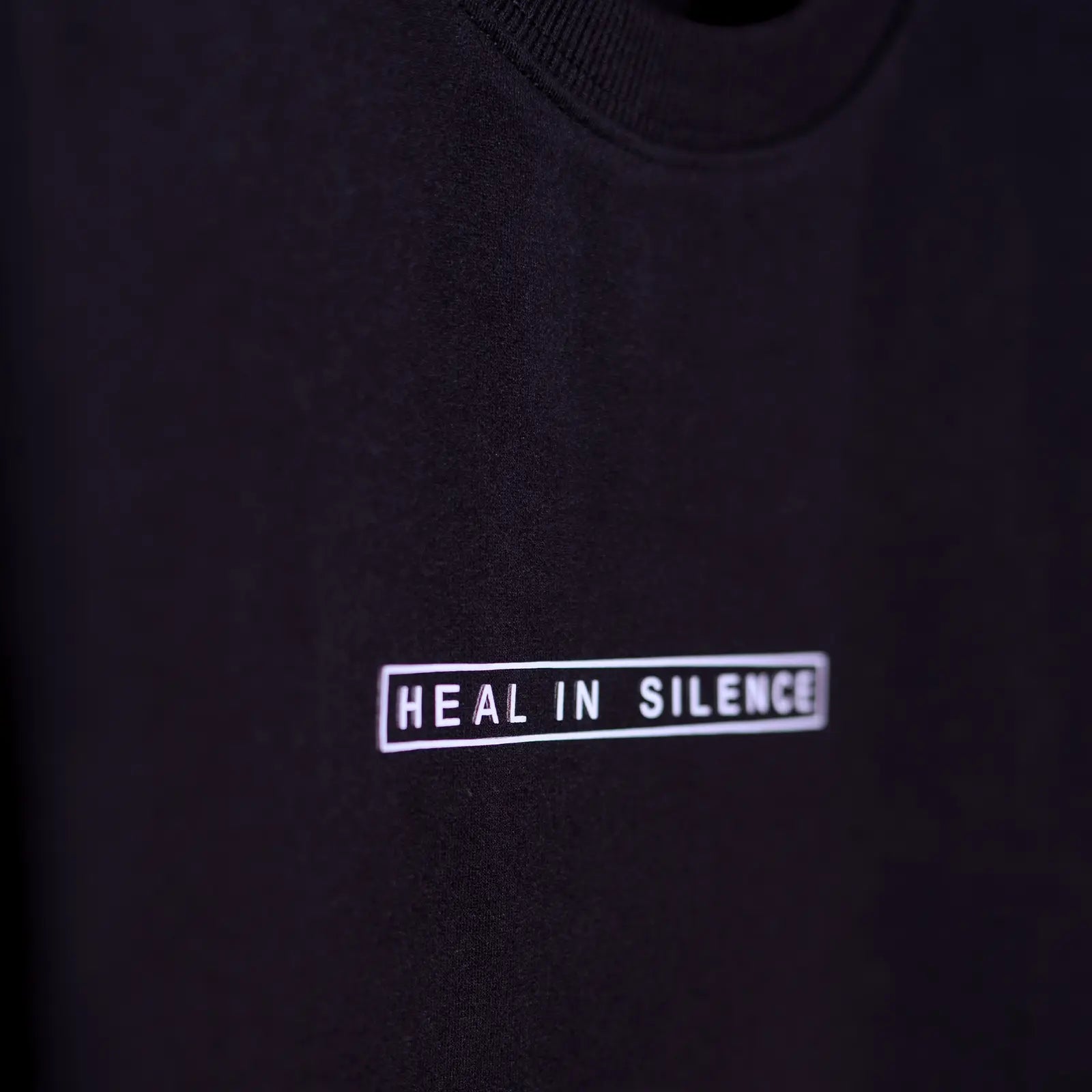 Heal In Silence – Black Oversized T-Shirt