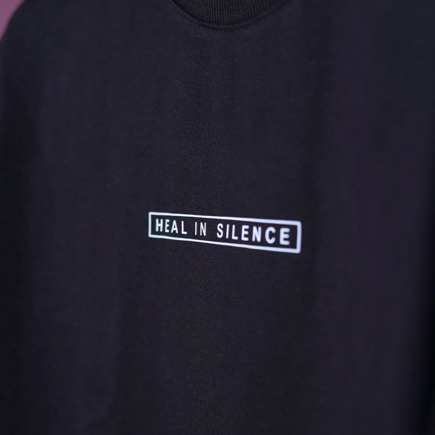 Heal In Silence – Black Oversized T-Shirt