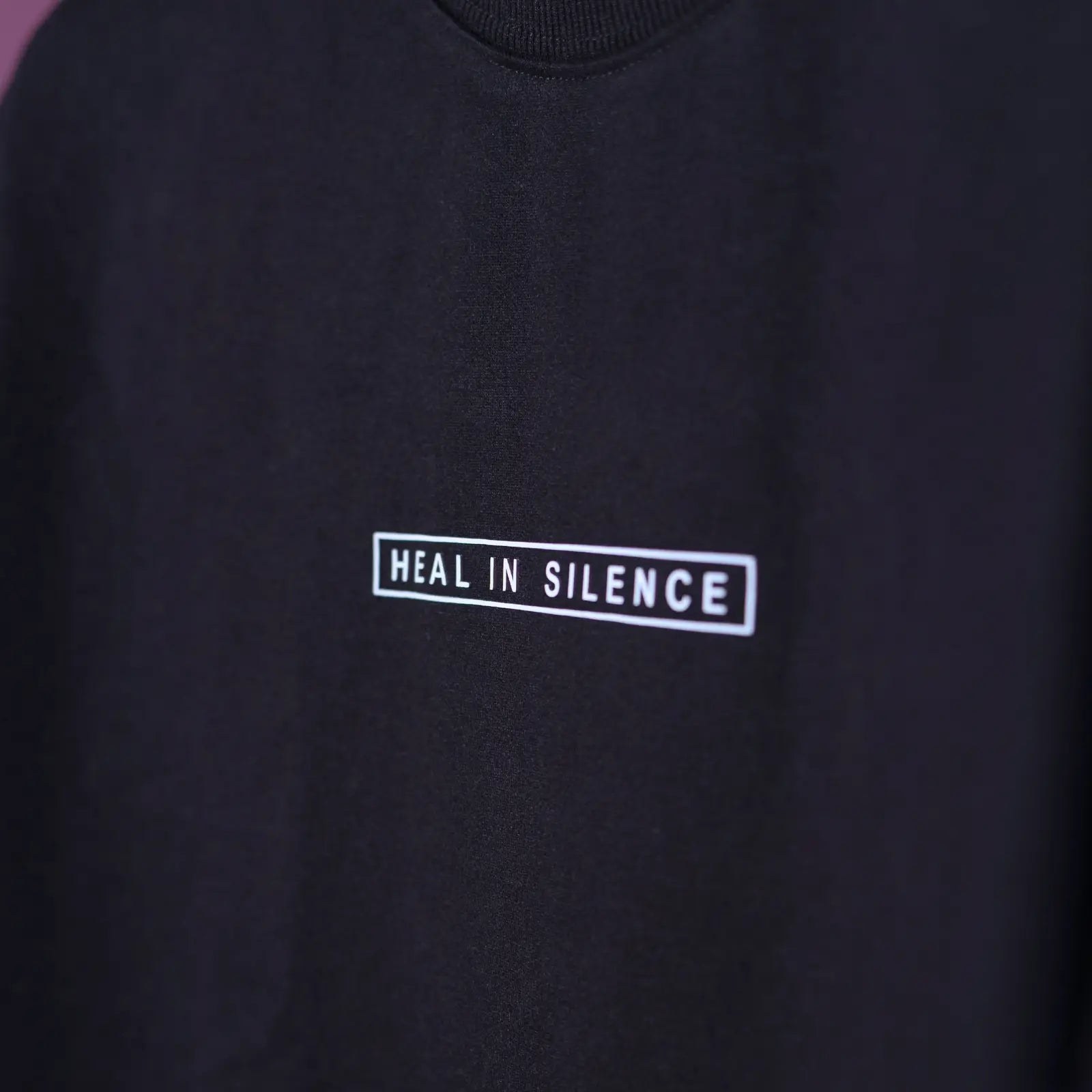 Heal In Silence – Black Oversized T-Shirt