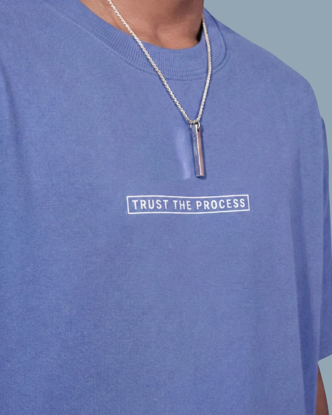 Trust the process quote lavender blue oversized t-shirts (5)