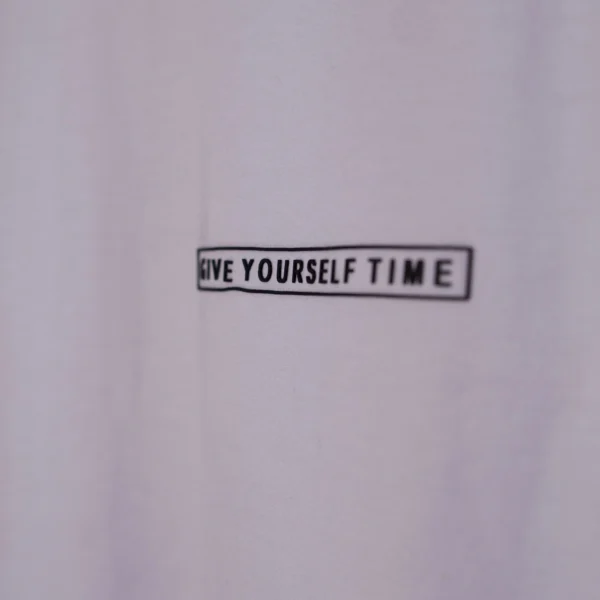 Give Yourself Time Quotes Oversized T-Shirts