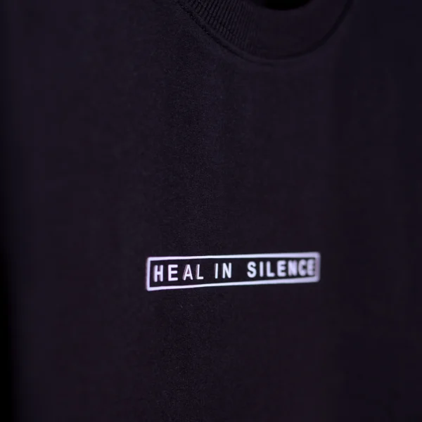 Heal In Silence – Black Oversized T-Shirt