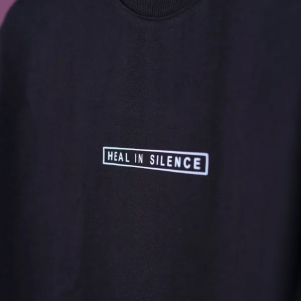 Heal In Silence – Black Oversized T-Shirt