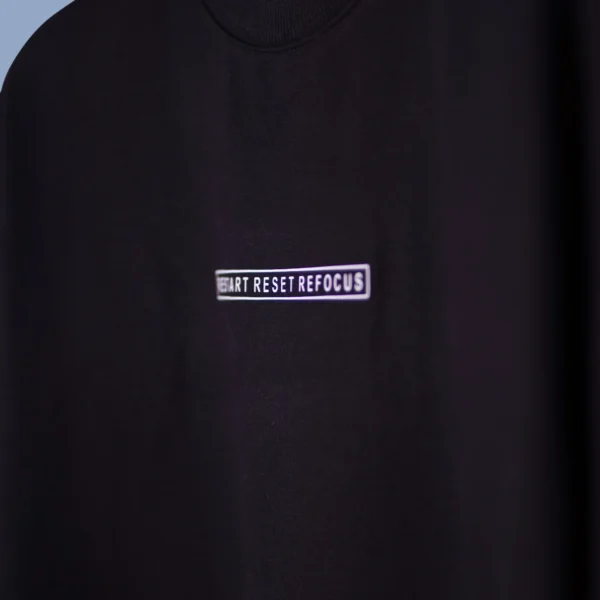 Restart Reset Refocus Oversized Quotes T-Shirt